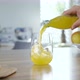 Filling Glass With Yellow Soda Drink - VideoHive Item for Sale