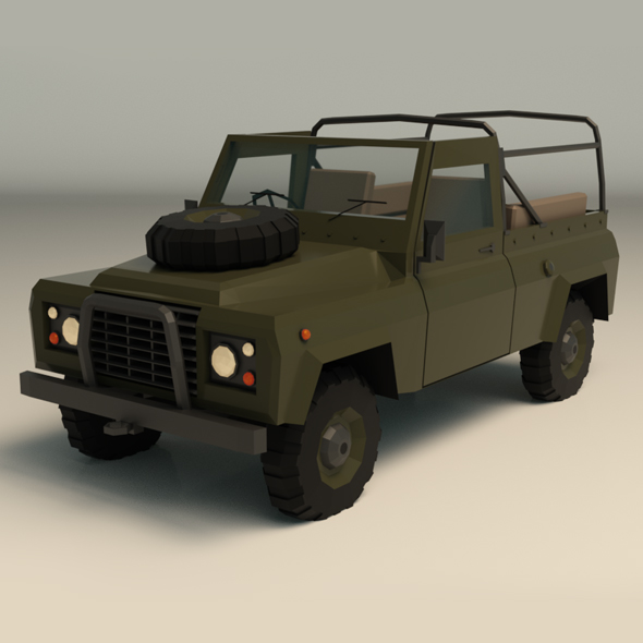 Low Poly Military - 3Docean 25019327