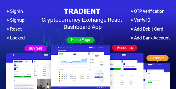 Tradient - Cryptocurrency - ThemeForest 24999382