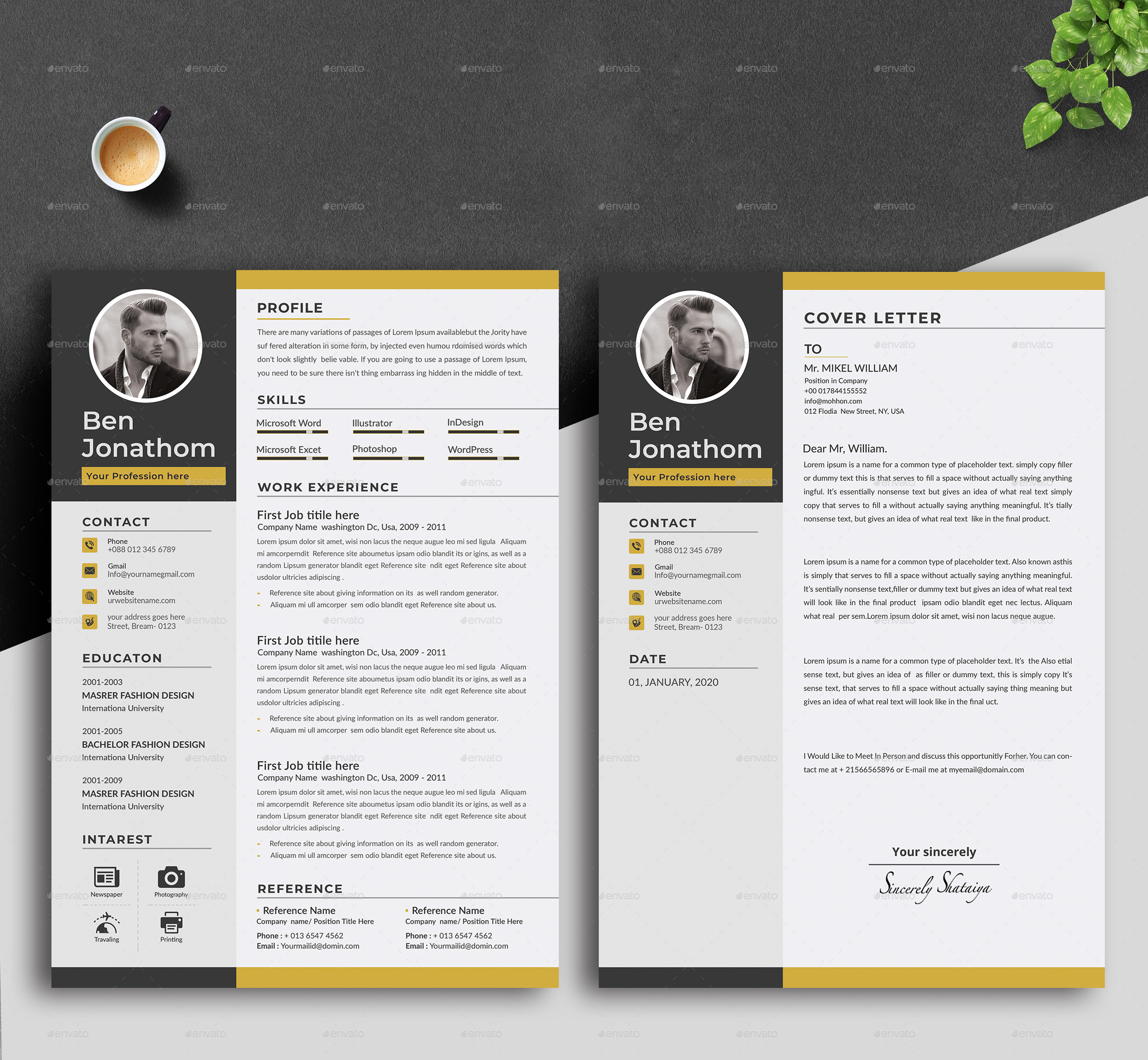 Resume by AmirCreation | GraphicRiver