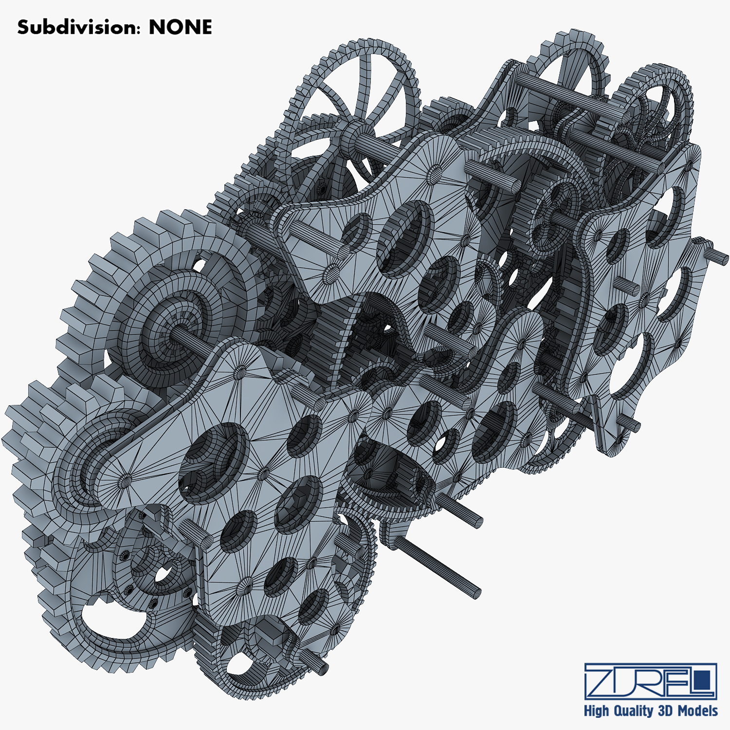 Gear mechanism v 1 3D model