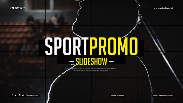 Sport Promo Slideshow / Fitness Event Opener / Grid Workout Gallery