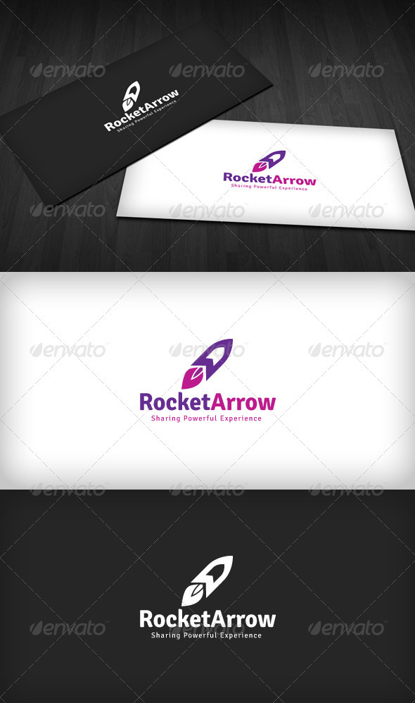 Rocket Arrow Logo - Objects Logo Templates