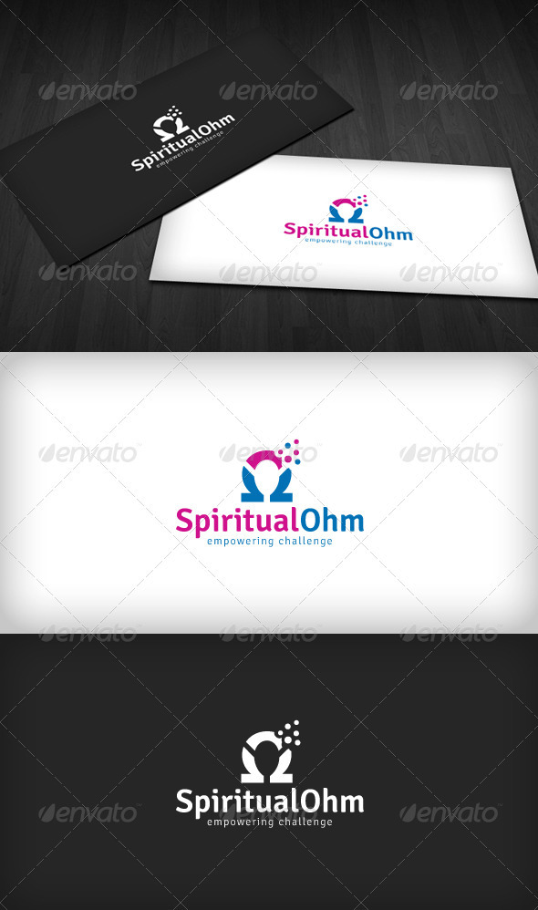 Spiritual Ohm Logo - Vector Abstract