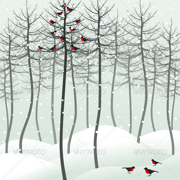 Bird in Wood - Animals Characters