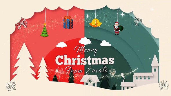 Happy Christmas Card - VideoHive 25028901