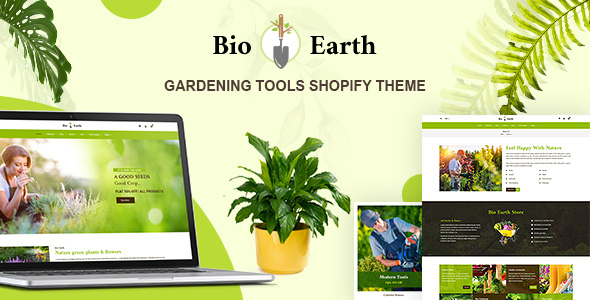 BioEarth - Garden Plants & Tools Shopify Theme