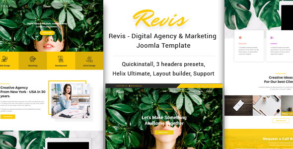 Revis - Digital Agency & Marketing Joomla 4 Template