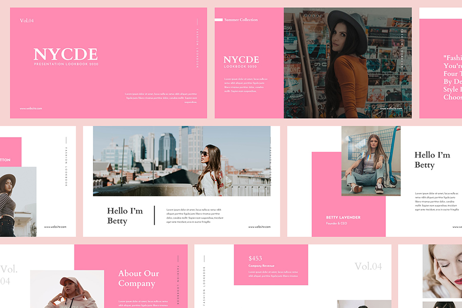 Nycde Fashion Lookbook Powerpoint by giantdesign | GraphicRiver
