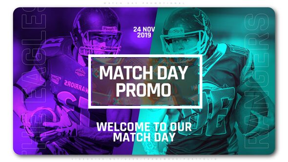 Match Day Promotional Openers template preview