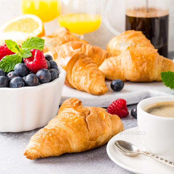 Delicious continental breakfast - Stock Photo - Images