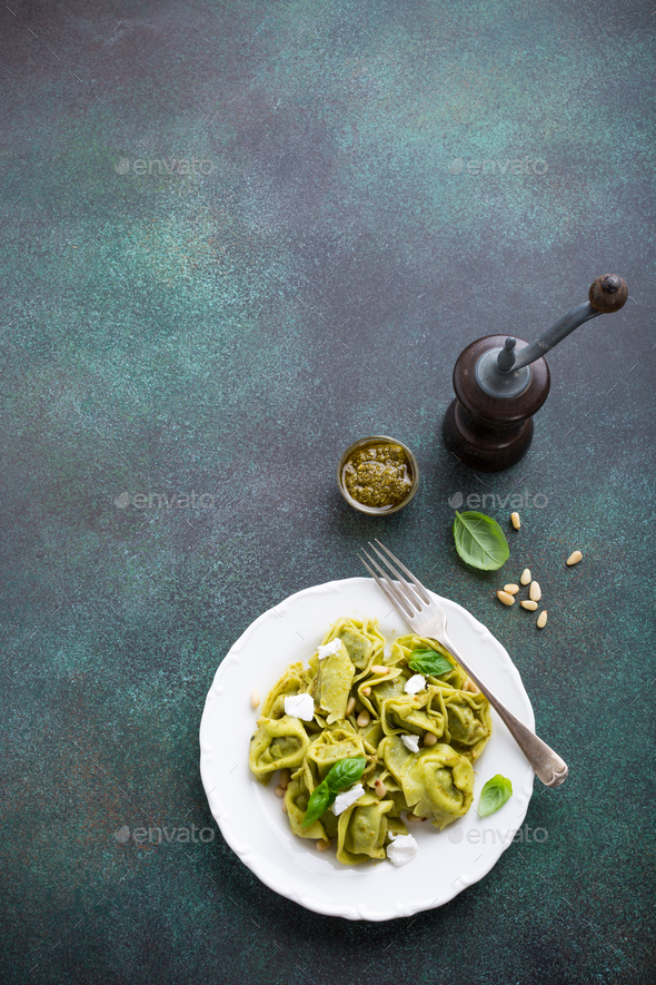Homemade Italian tortelloni - Stock Photo - Images