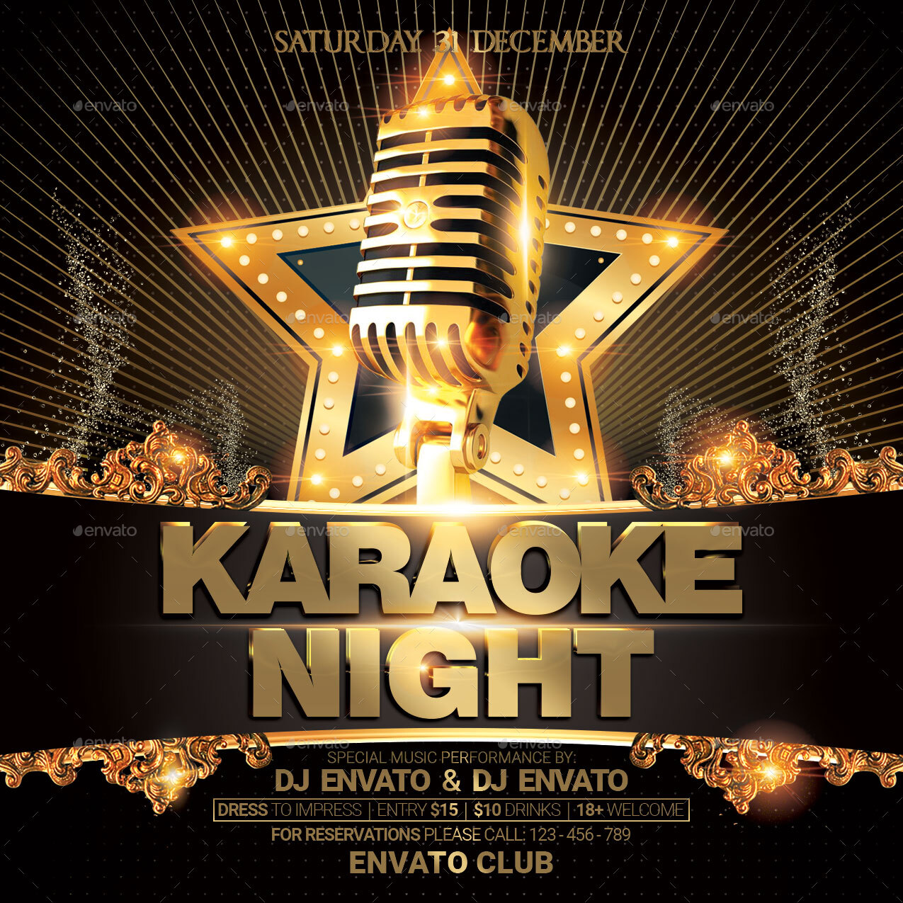 Karaoke Flyer, Print Templates | GraphicRiver