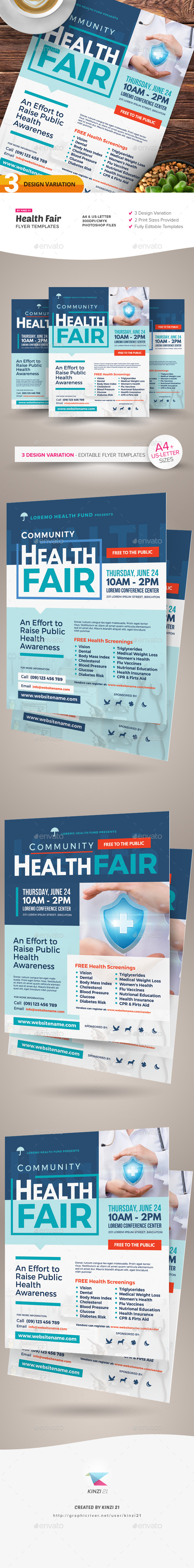 Health Fair Flyer Templates Intended For Health Fair Flyer Templates Free