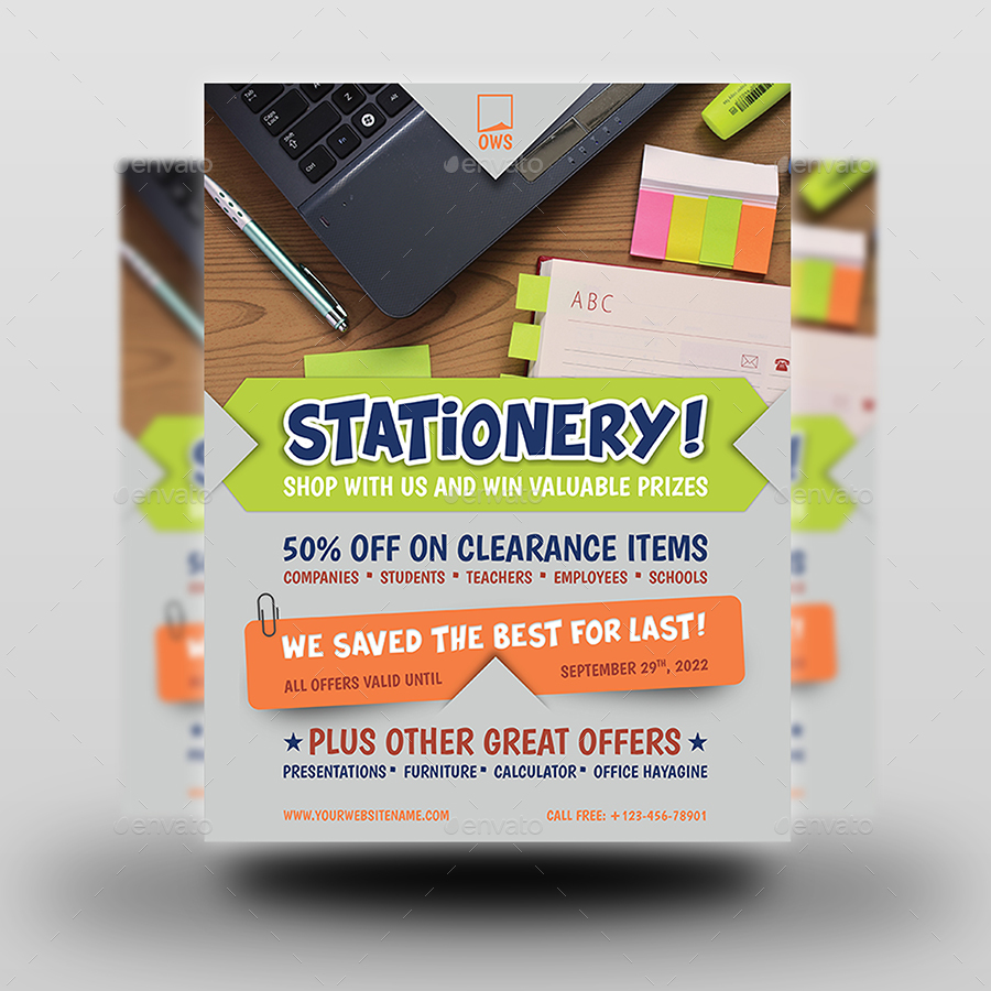Stationery Products Flyer Vol.2, Print Templates GraphicRiver
