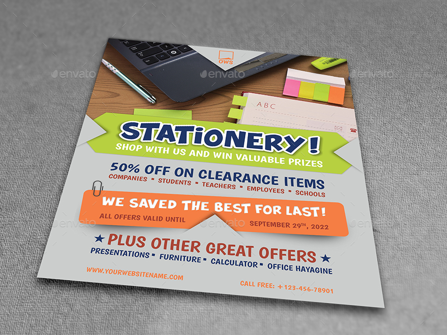 Stationery Products Flyer Vol.2, Print Templates GraphicRiver