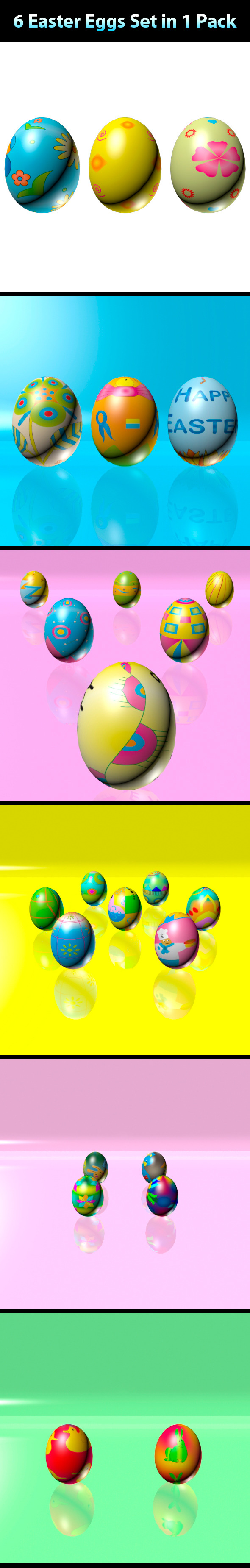Easter Eggs Set - 3Docean 2382517