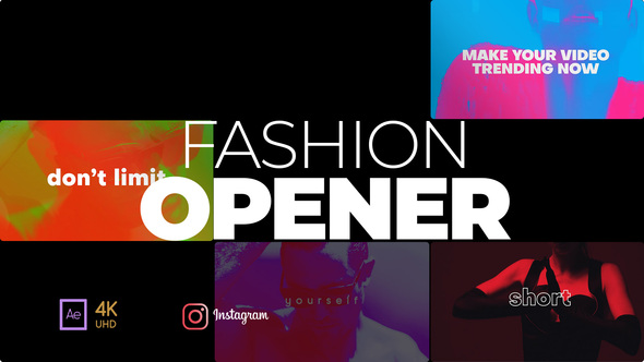 Typography Fashion Promo - Bold Typo Fast Opener Titles