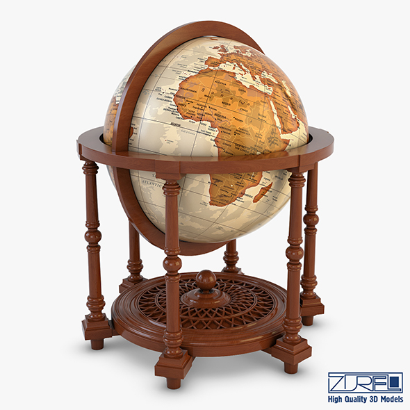 Antique Globe - 3Docean 25042637