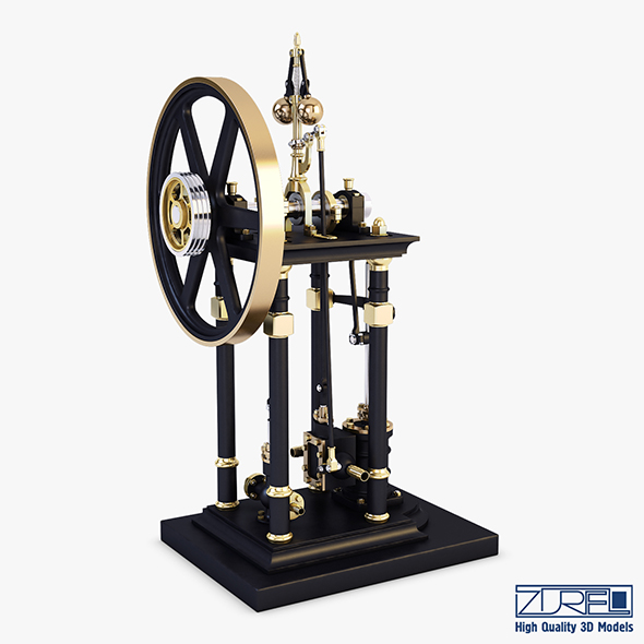 Vertical Steam Engine - 3Docean 25043344