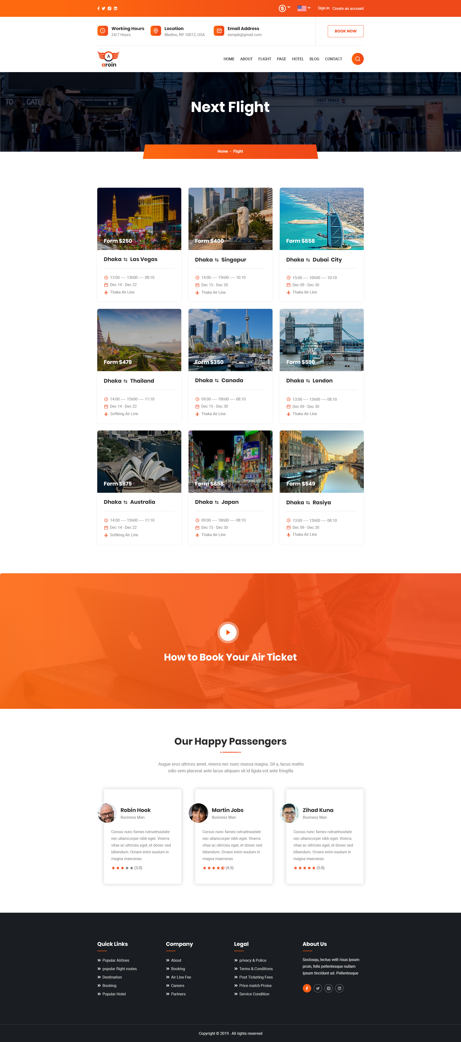 Arion Air Ticket Booking PSD Template Free Download Download Arion 