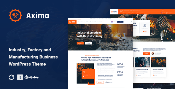 Axima – Factory and Industry WordPress Theme