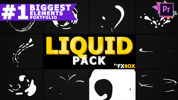 Liquid Shapes Collection | Premiere Pro MOGRT