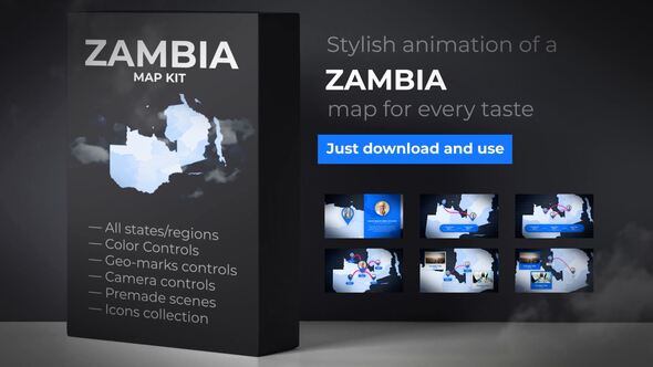 Zambia Map - VideoHive 25052822