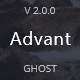 Advant - Modern Ghost Theme for Personal or Professional Blog - ThemeForest Item for Sale