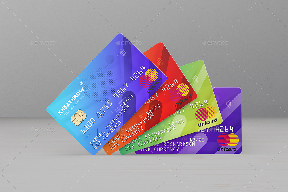 Credit / Debit Card Mock-Ups Vol.1, Graphics | GraphicRiver