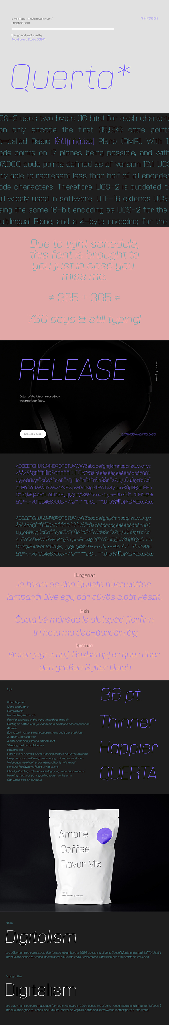 Querta - minimalist sans