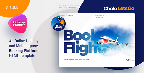 Fabulous Cholo | A Online Holiday And Multipurpose Booking Platform HTML Template