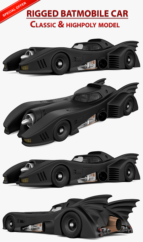 Batmobile vehicle - 3Docean 25063926