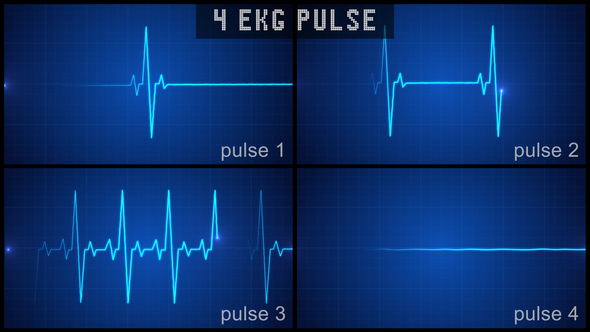 Digital EKG Pulse Display Set