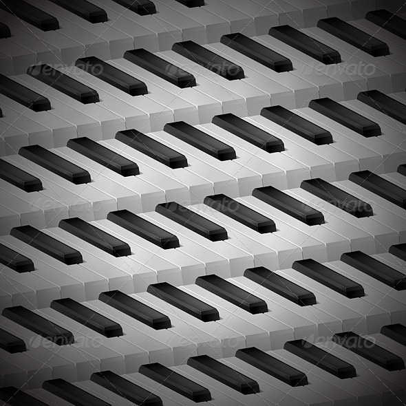 Background of piano keys - Backgrounds Decorative
