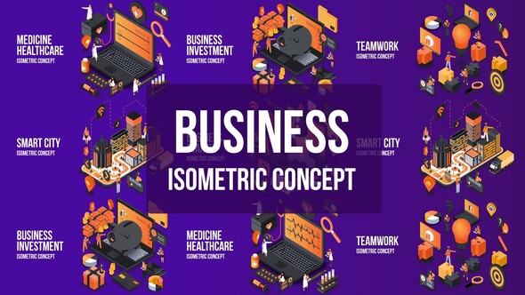 Business Investment- Isometric - VideoHive 25076833