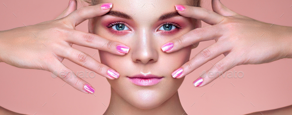Beauty woman with perfect makeup - Stock Photo - Images