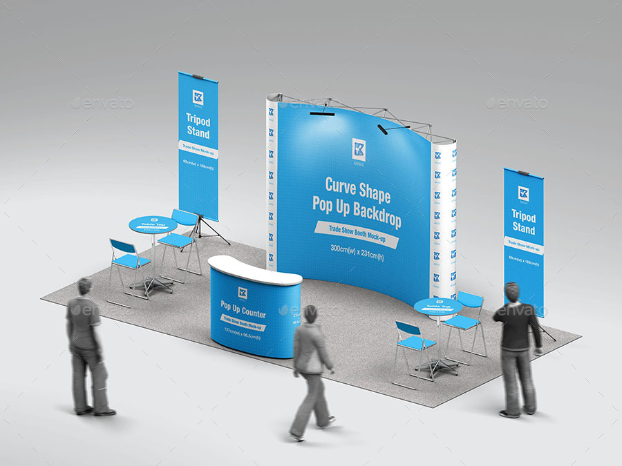 Trade Show Booth Mock-up V2, Graphics 