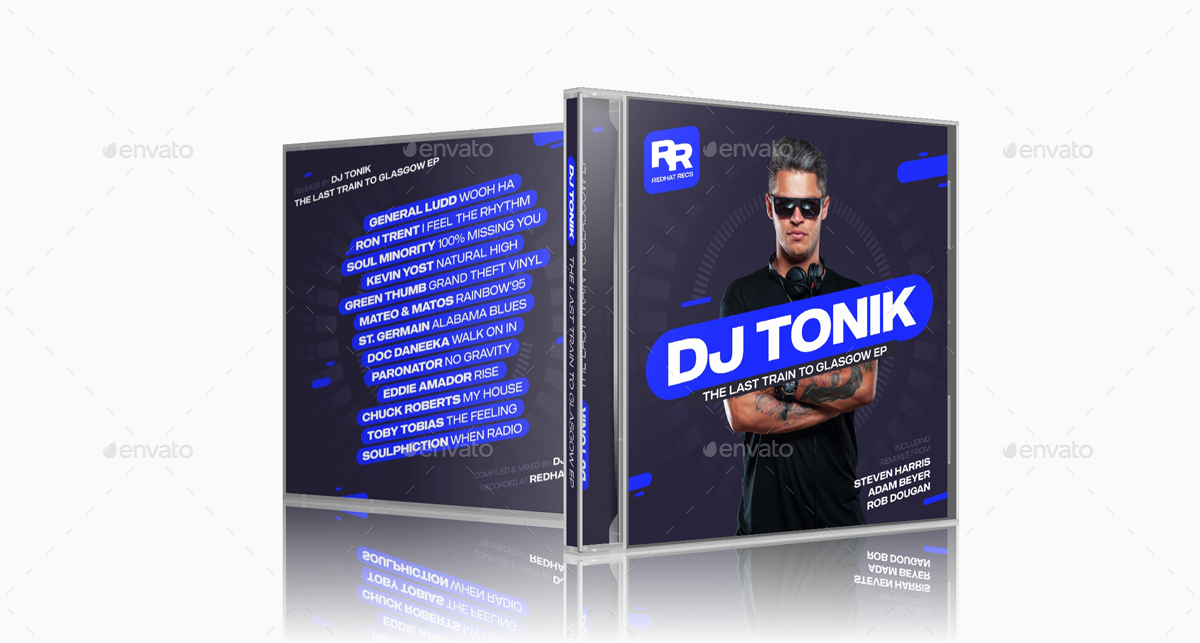 Modern DJ Mix / Album CD Cover Artwork Template by vinyljunkie ...