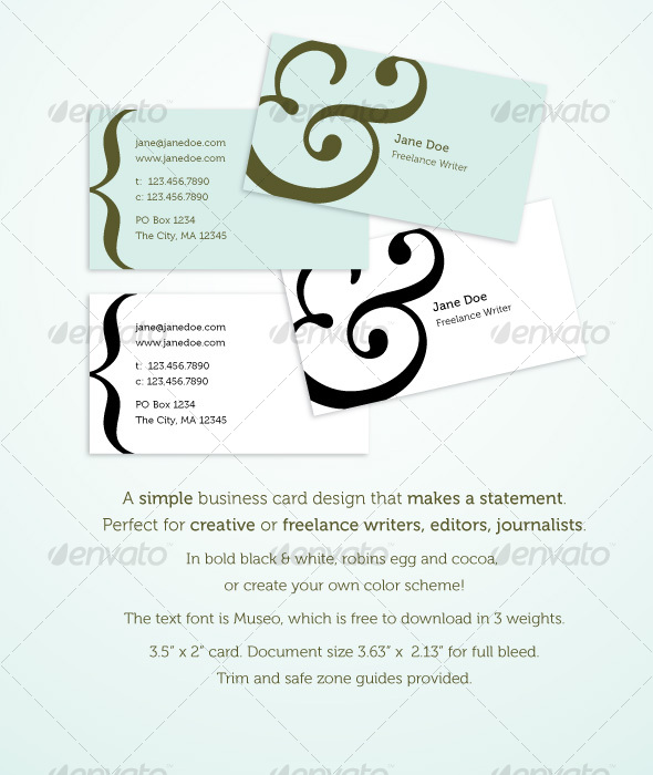 Bold, elegant business card - Industry Specific Business Cards