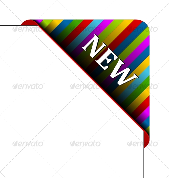 Vector corner. Business ribbon - Decorative Symbols Decorative