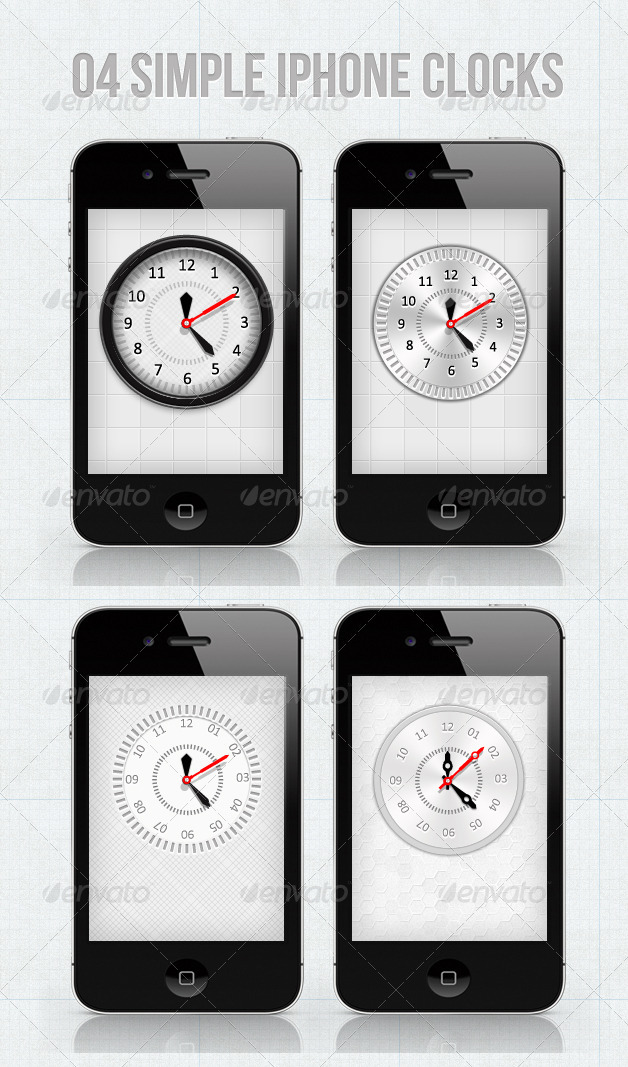 iPhone Clocks For Your Applications - User Interfaces Web Elements