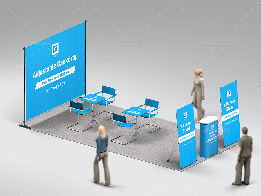 Trade Show Booth Mock-up v3, Graphics | GraphicRiver