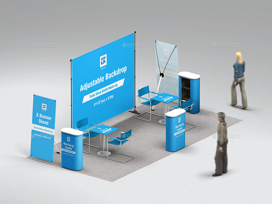 Trade Show Booth Mock-up V3, Graphics 