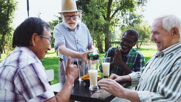 Four friends at the park alt