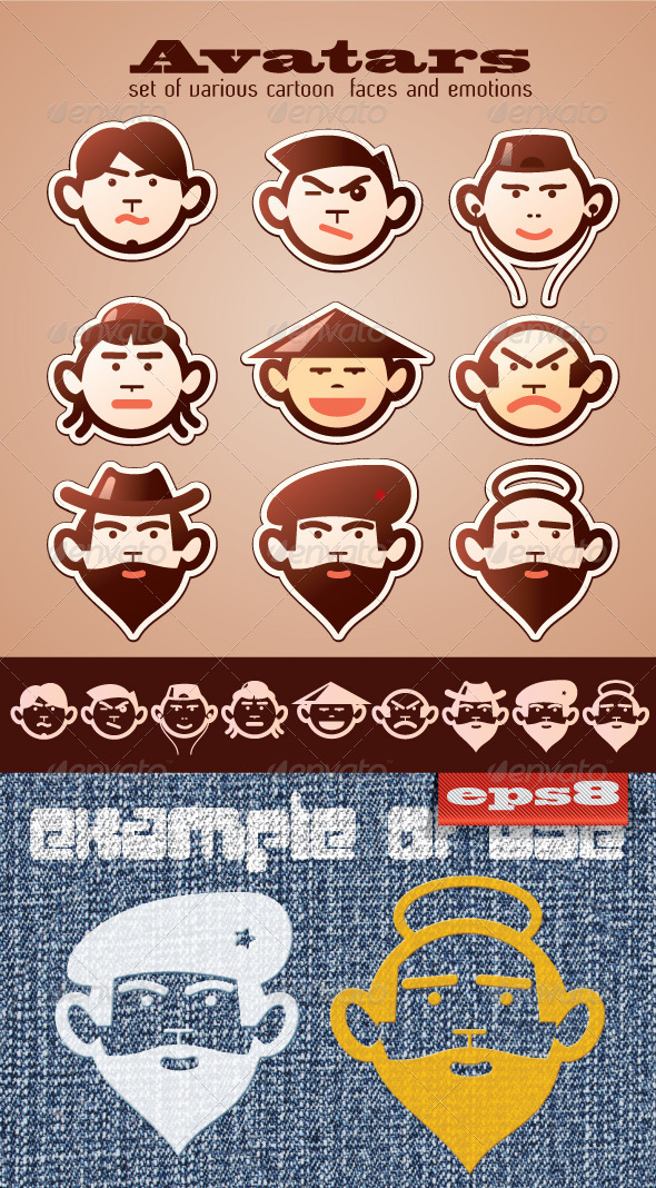 Avatars #1 - Characters Vectors