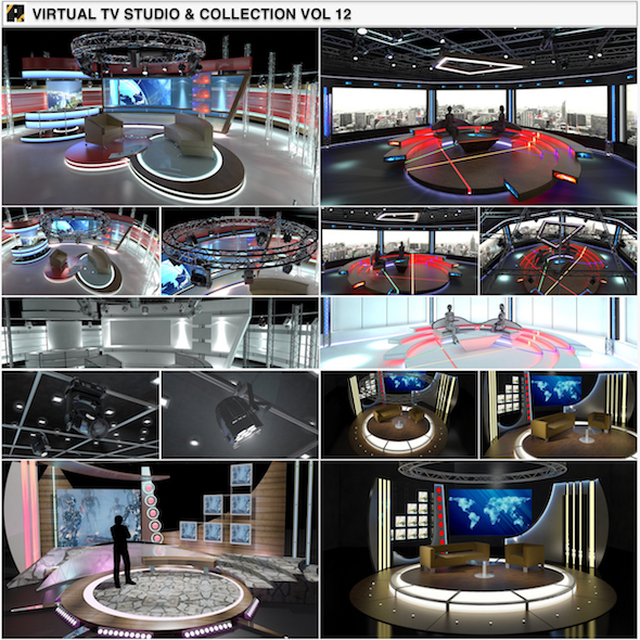 Virtual TV Studio - 3Docean 25107822