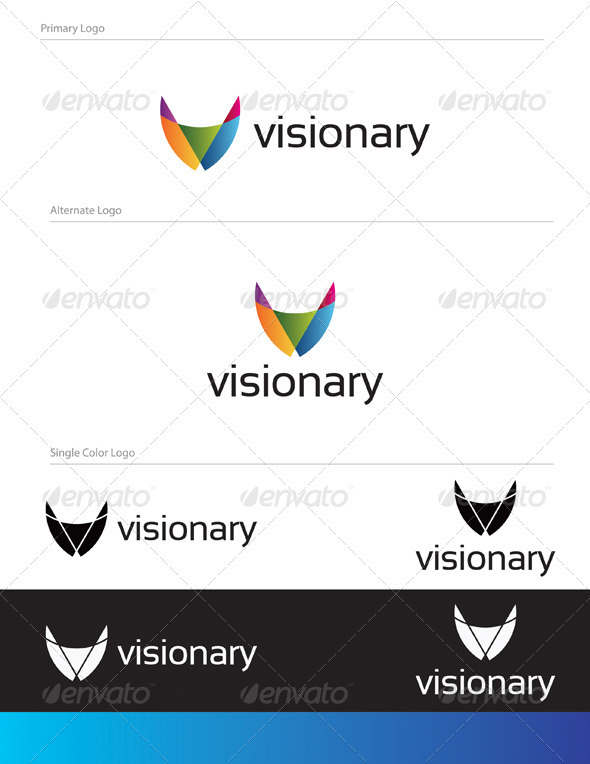 Visionary Logo Design - LET-026 - Letters Logo Templates