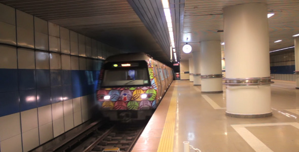Subway Underground Train Arriving