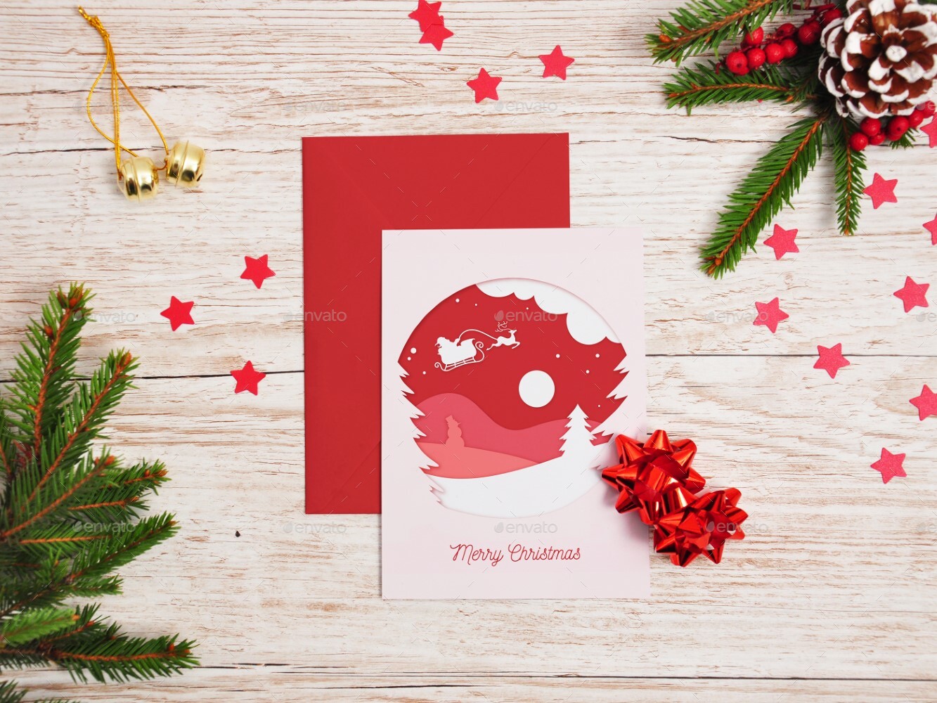 Christmas Card Mock-up by Branda_Keeps | GraphicRiver